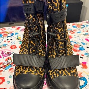 Converse Women's Leopard Print High-Top Sneakers